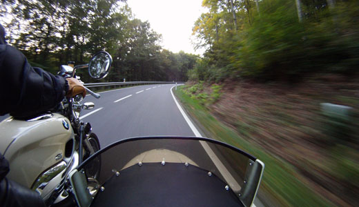 Motorrad-Gespannfahrt über den Hohen Lenscheid